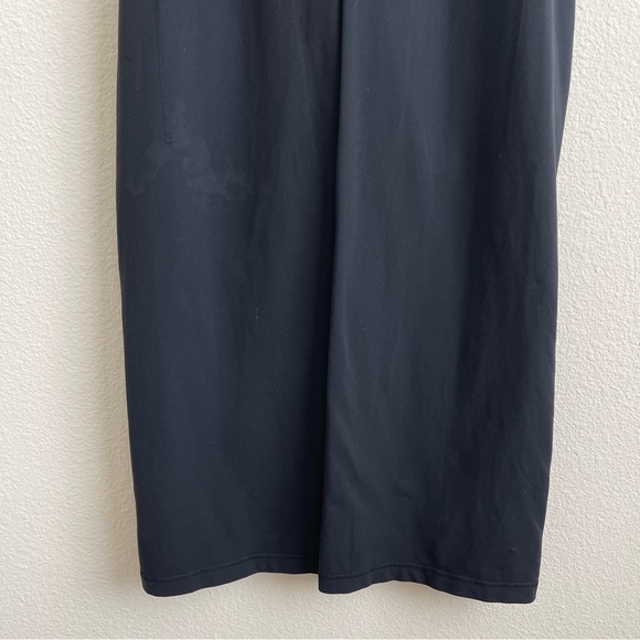 LULULEMON Black Groove Reversible Mid Rise Straight Wide Leg Yoga Pant Leggings - Picture 5 of 16